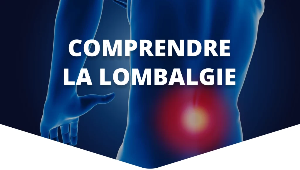 Schéma de localisation de la lombalgie dans le bas du dos